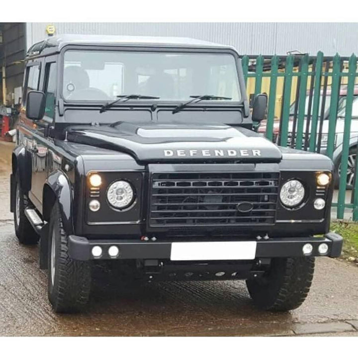 Land Rover Defender Stainless Steel Bumper with Lights