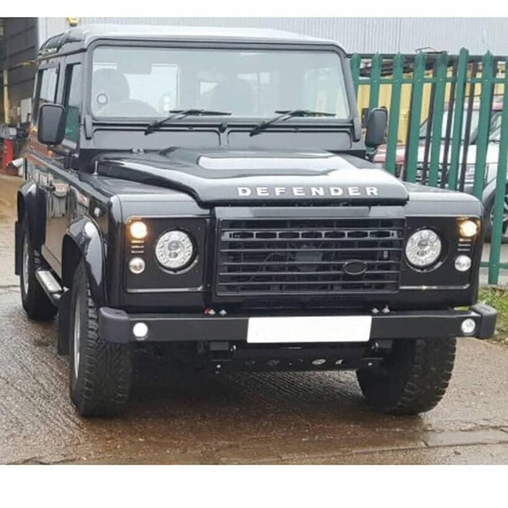 Land Rover Defender Stainless Steel Front Bumper with Lights